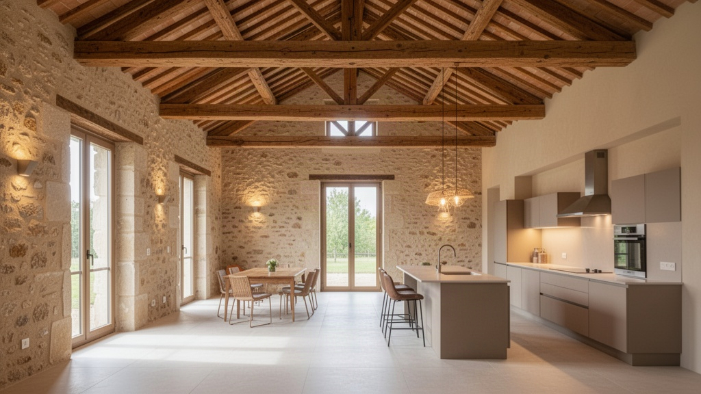 L'impact des matériaux sur le coût rénovation grange 100m2